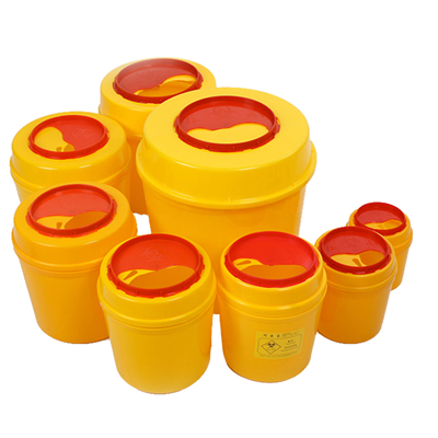 Cutie verticală cu apăsare-de sus pentru obiecte ascuțite medicale